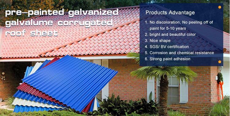 PPGI Corrugated Steel Roofing Sheet PPGI Corrugated Steel Roofing Sheet